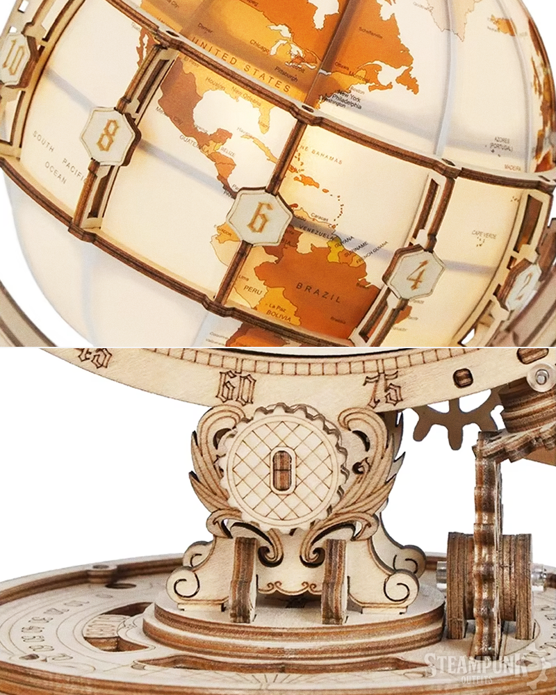 3D Wooden Globe Puzzle