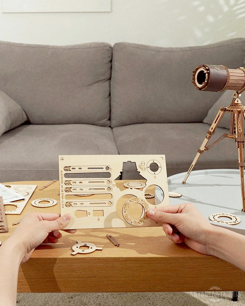 3D Wooden Telescope Puzzle