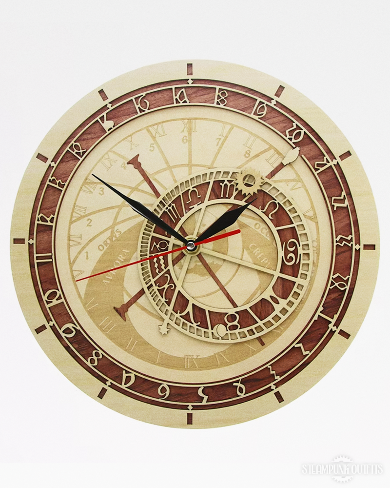 Astronomical Steampunk Wall Clock