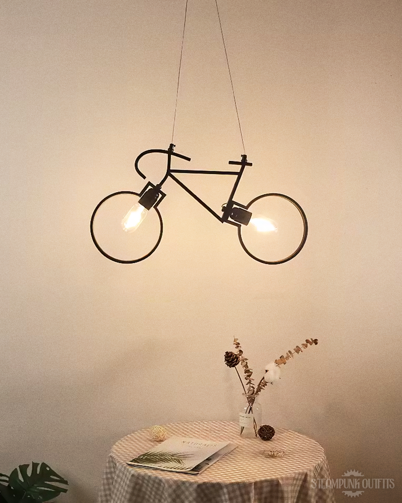 Bicycle Steampunk Lamp