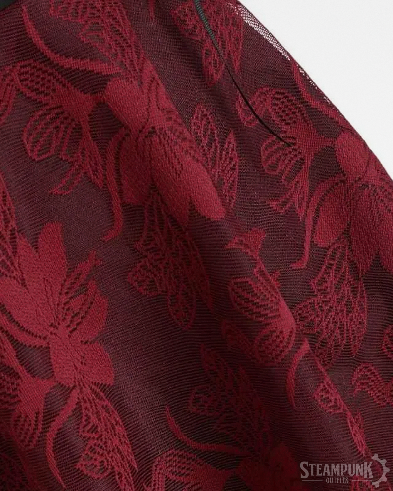 Black And Red Steampunk Dress