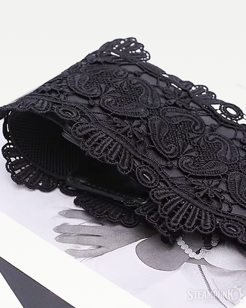 Black Lace Corset Belt