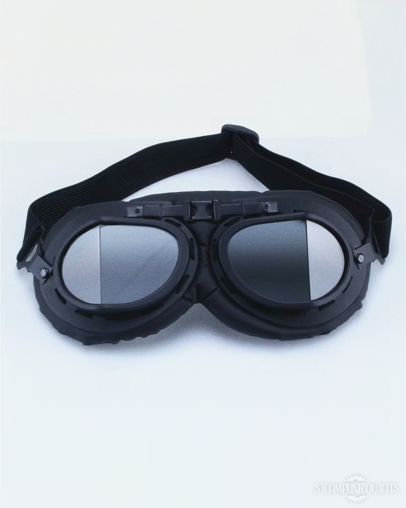 Black Motorcycle Goggles