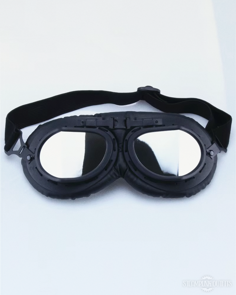Black Motorcycle Goggles