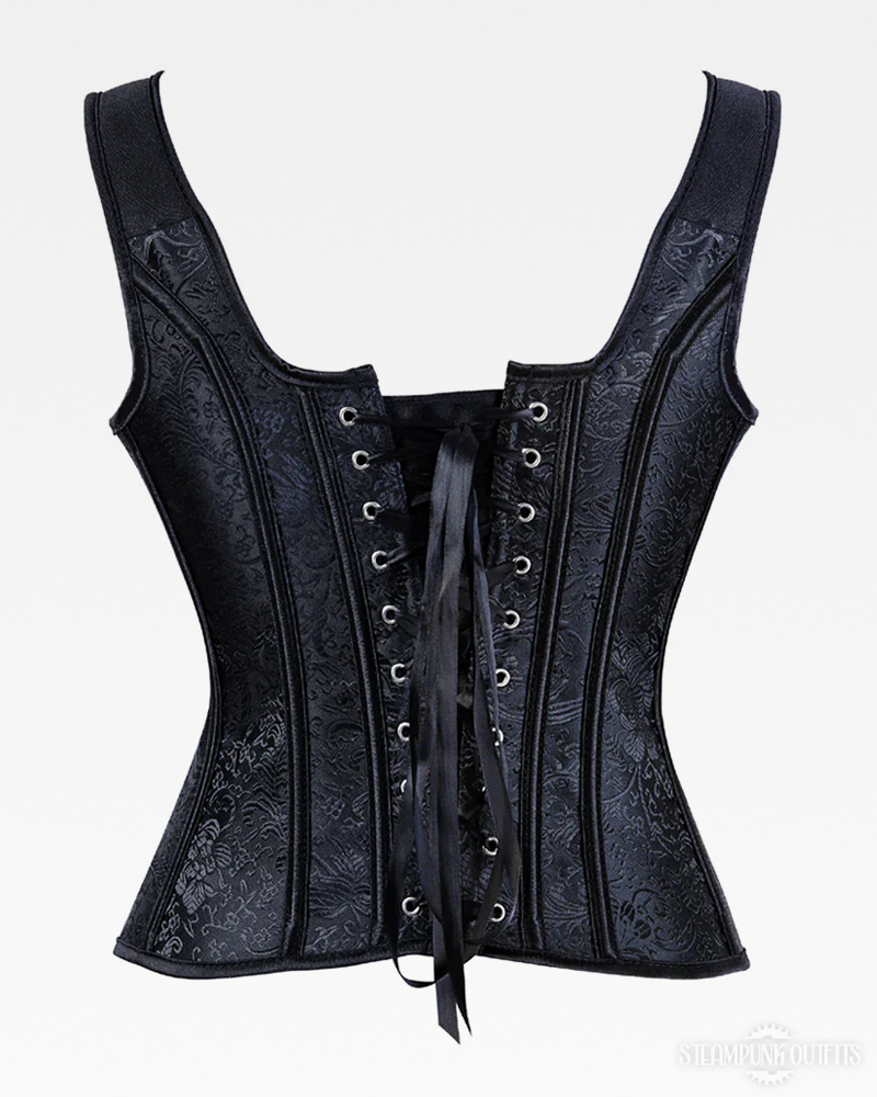 Black Steampunk Corset Top