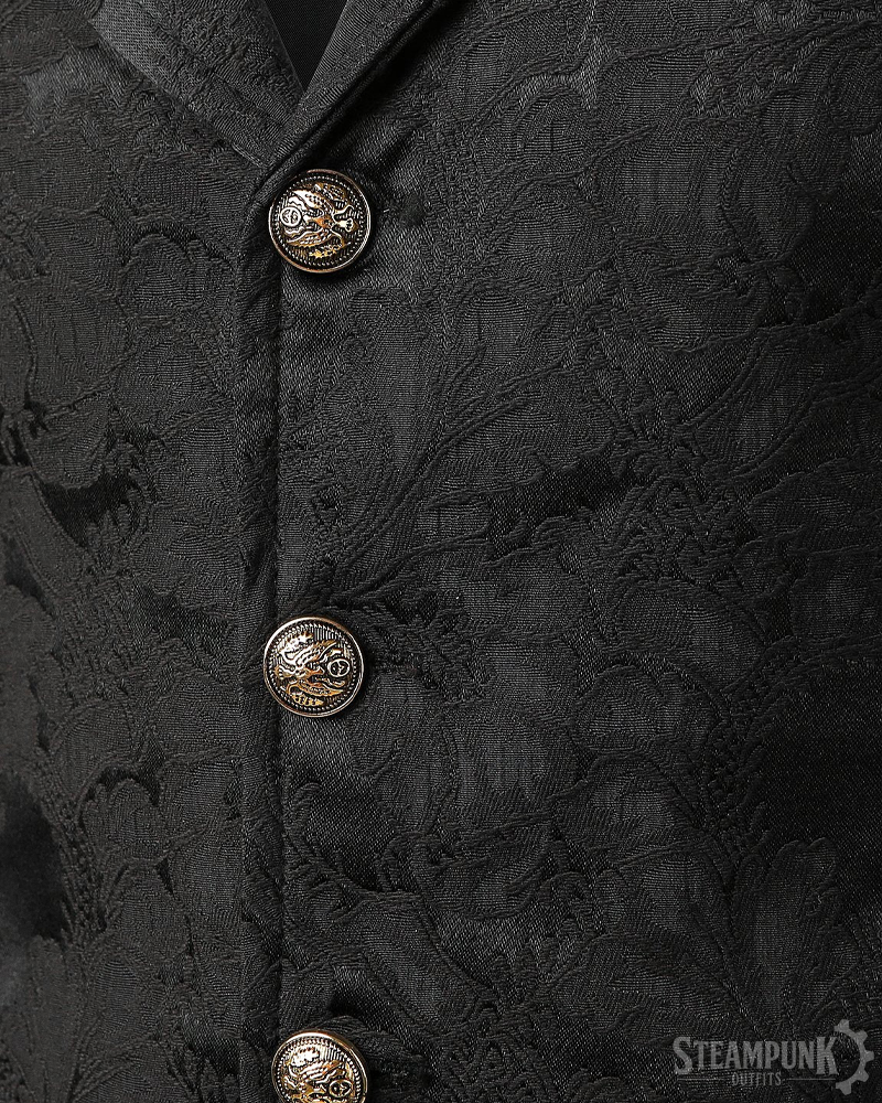 Black Steampunk Vest