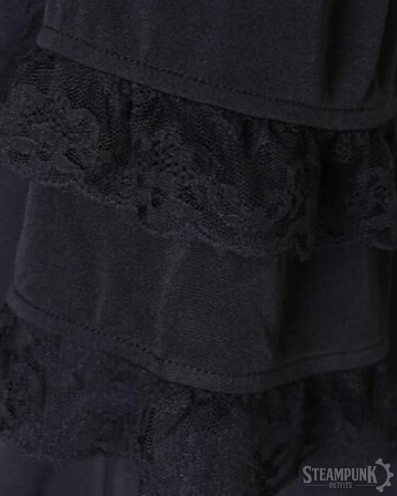 Black Steampunk Victorian Dress