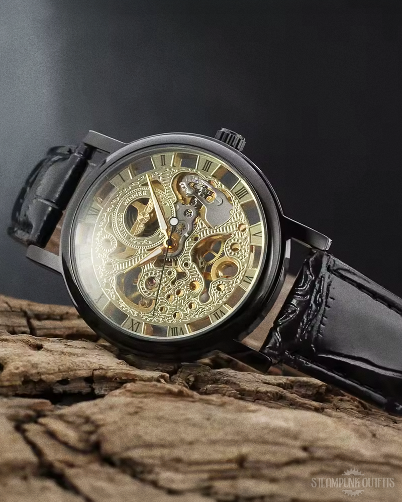 Black Steampunk Watch