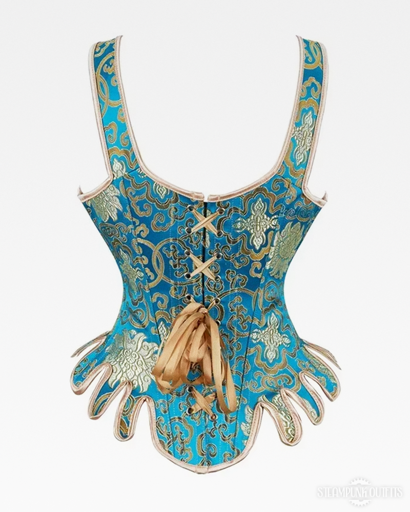 Blue And Gold Corset