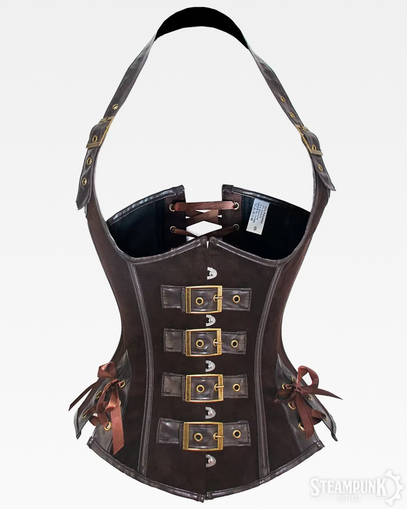 Brown Steampunk Underbust Corset