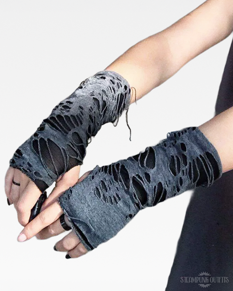 Distressed Arm Warmers