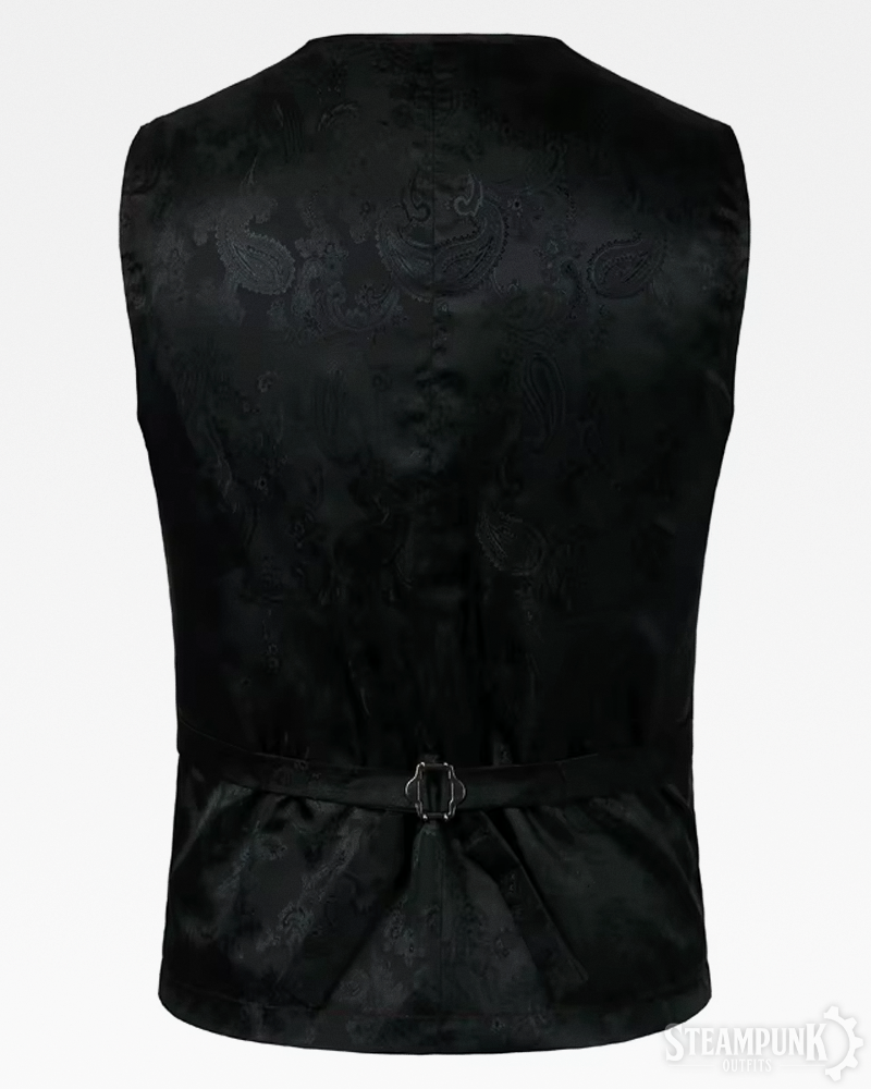 Gold Brocade Steampunk Vest
