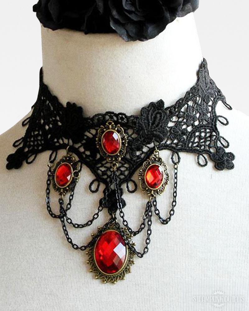 Gothic Lace Choker