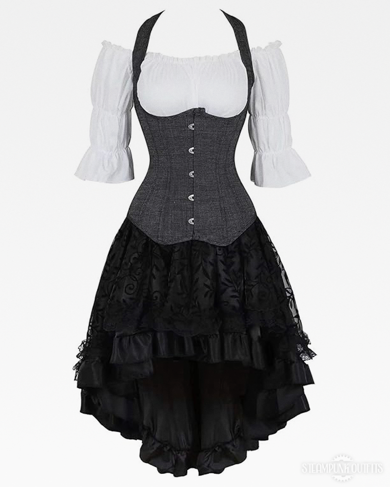 Gray Steampunk Costume