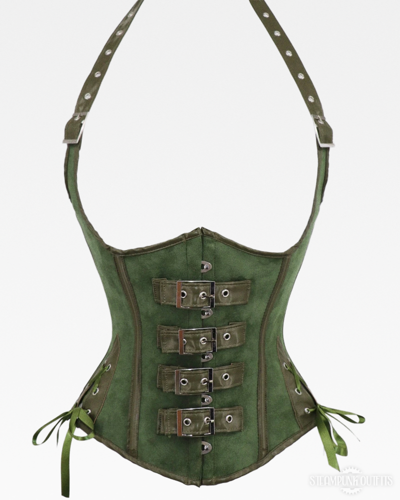 Green Steampunk Corset