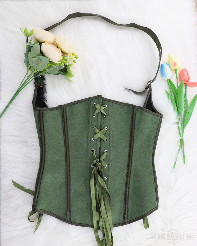 Green Steampunk Corset