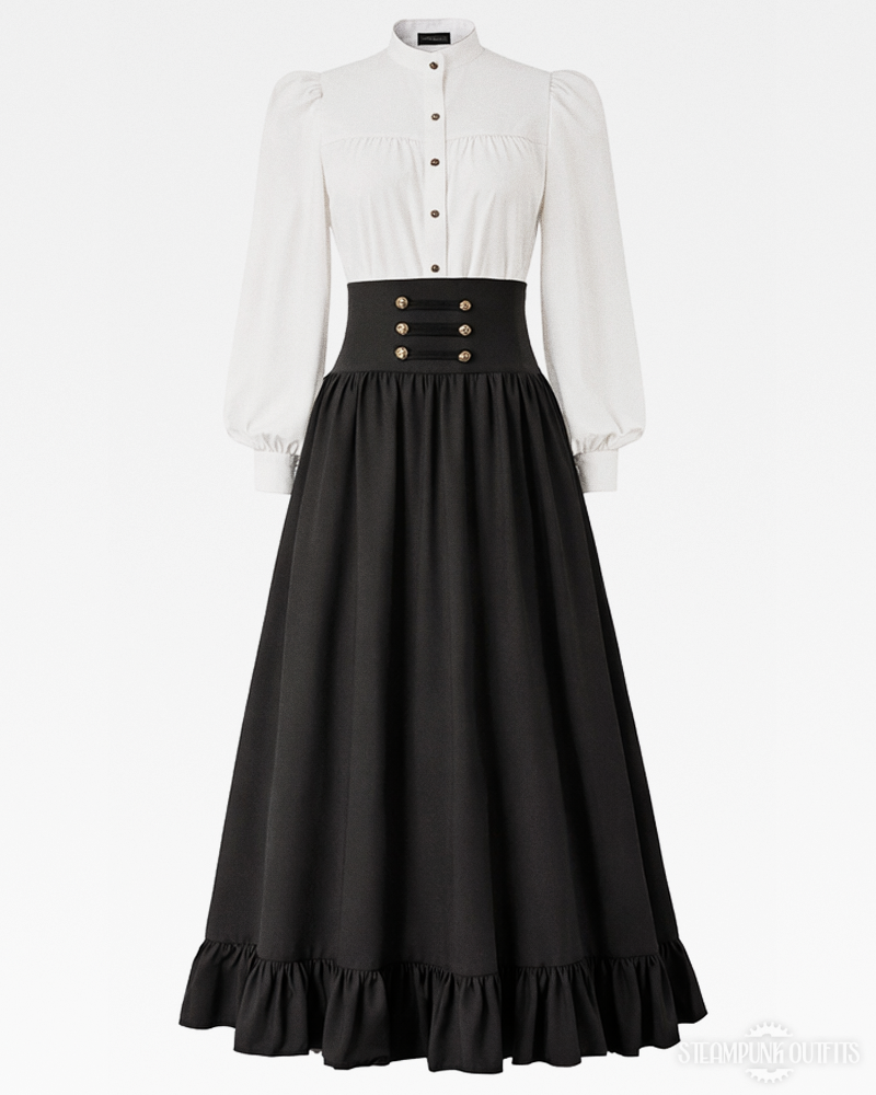 High Waisted Victorian Skirt