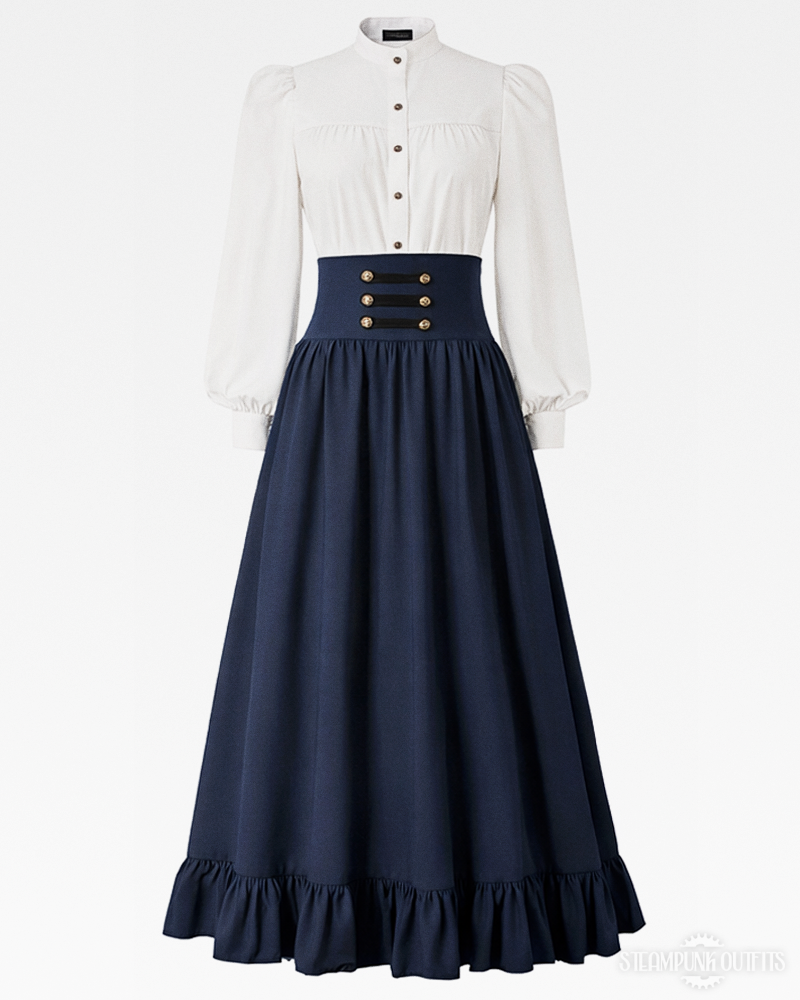 High Waisted Victorian Skirt