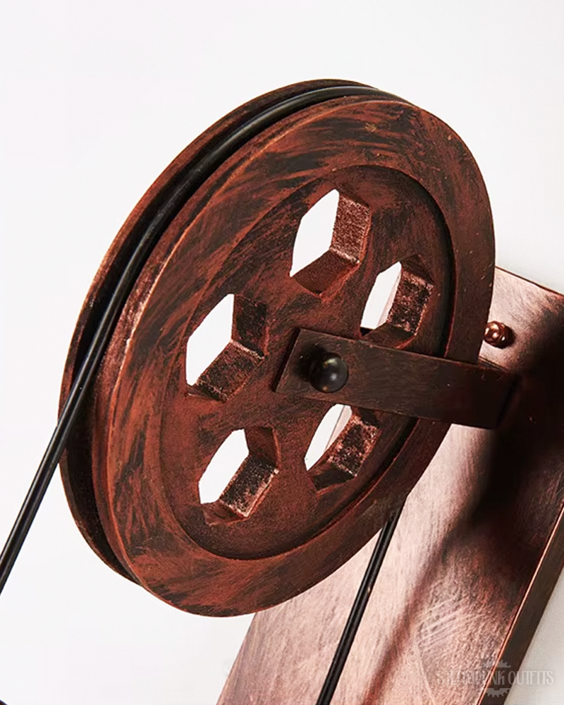 Industrial Pulley Wall Sconce