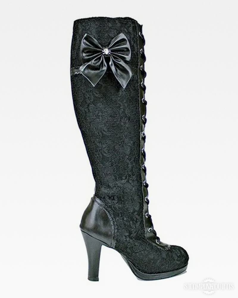 Knee High Steampunk Boots