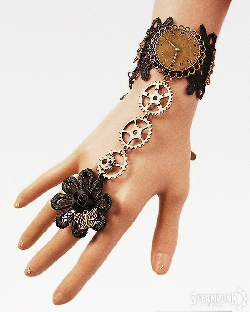 Lace Steampunk Gloves