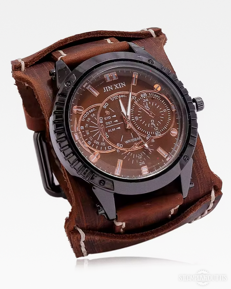 Leather Cuff Watch