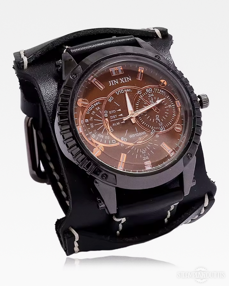 Leather Cuff Watch