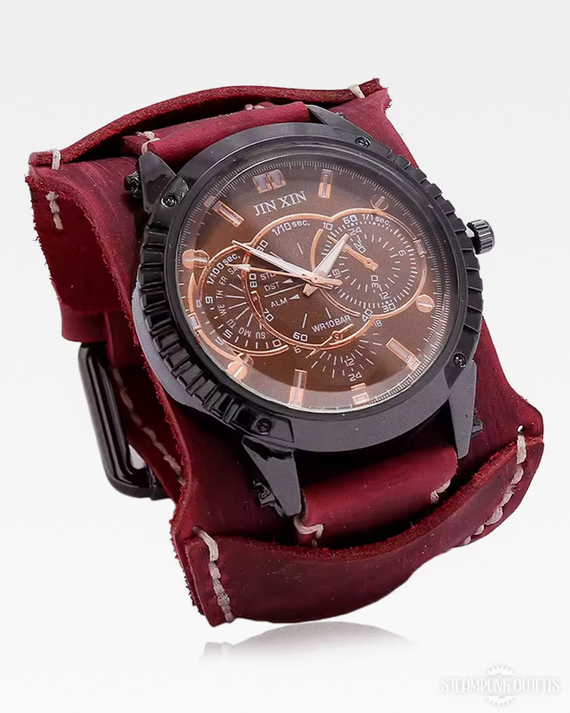 Leather Cuff Watch