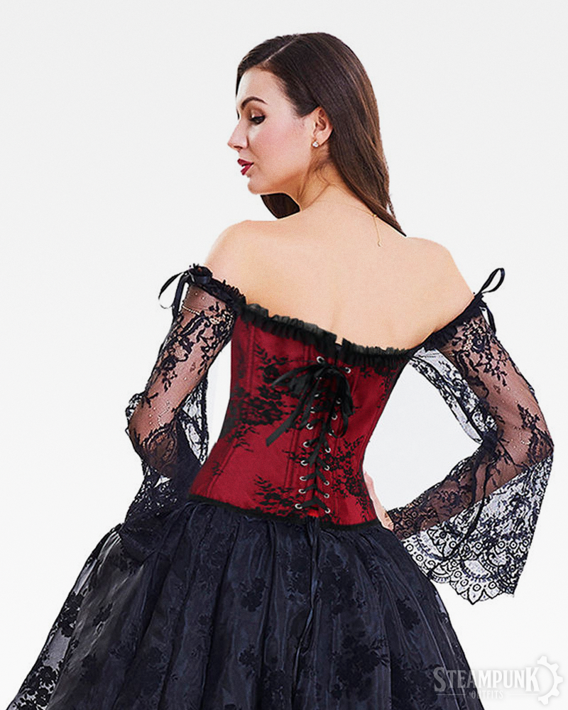 Long Sleeve Steampunk Corset Top