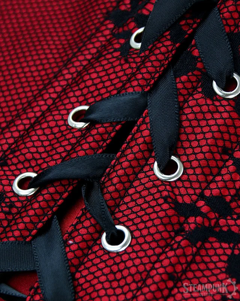 Long Sleeve Steampunk Corset Top