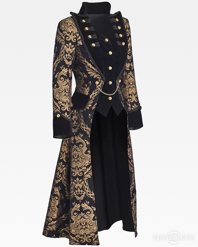 Long Steampunk Coat Womens