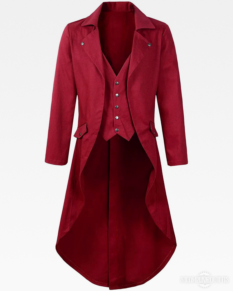 Mens Steampunk Frock Coat