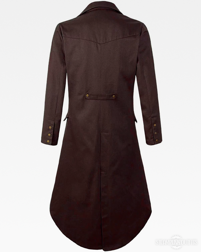Mens Steampunk Frock Coat
