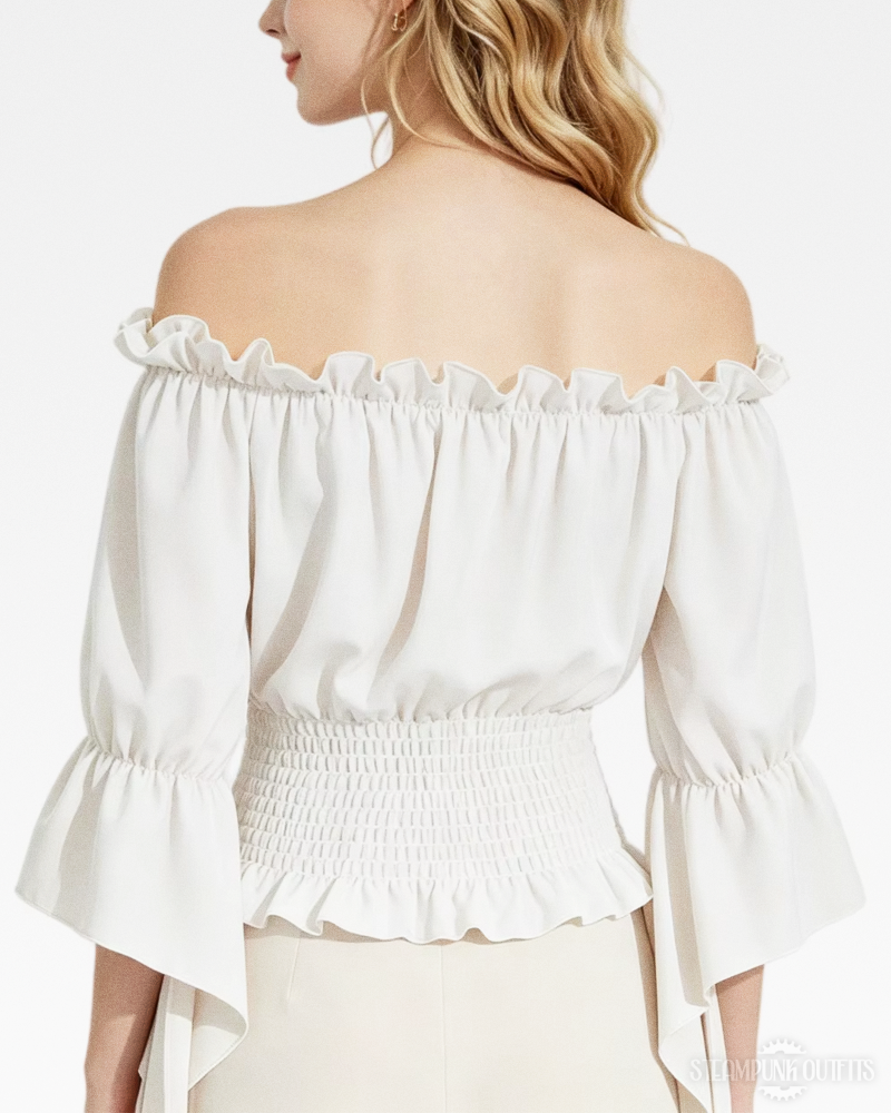 Off The Shoulder Peasant Blouse