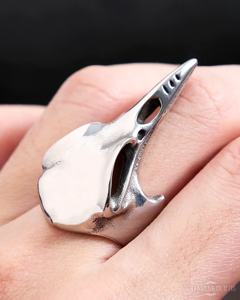 Raven Skull Ring