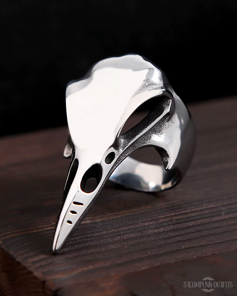 Raven Skull Ring