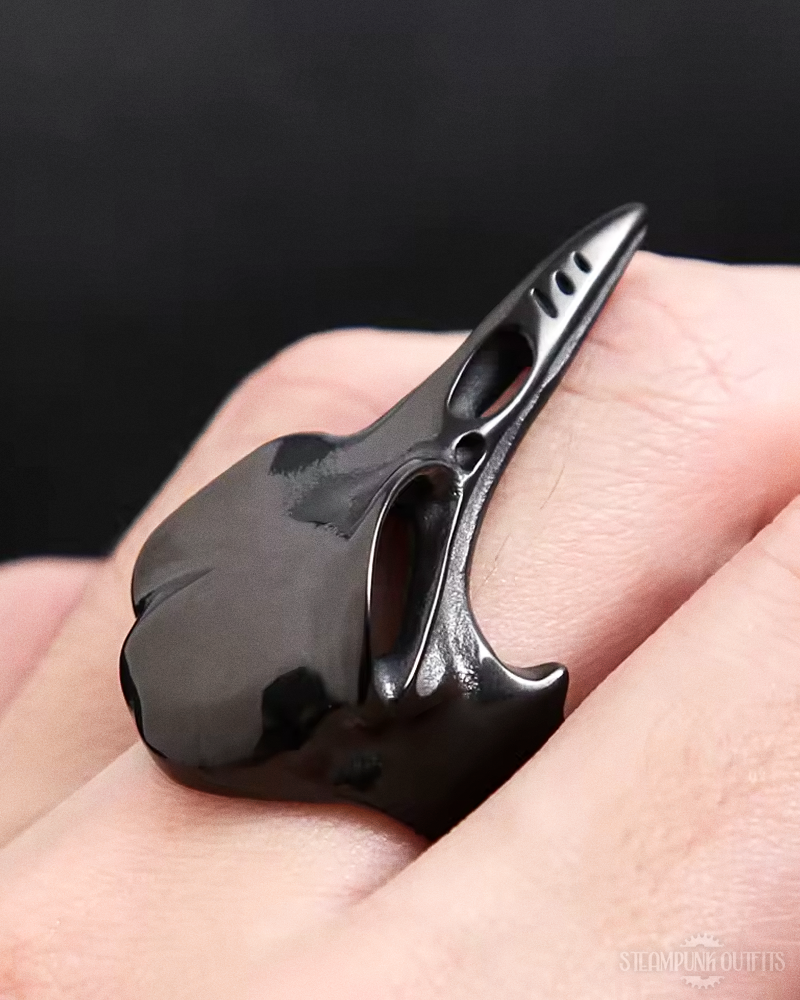 Raven Skull Ring