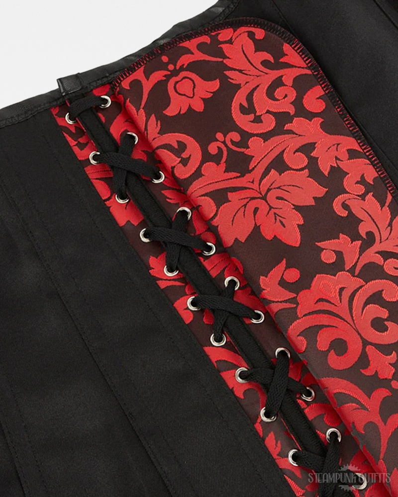 Red Steampunk Corset