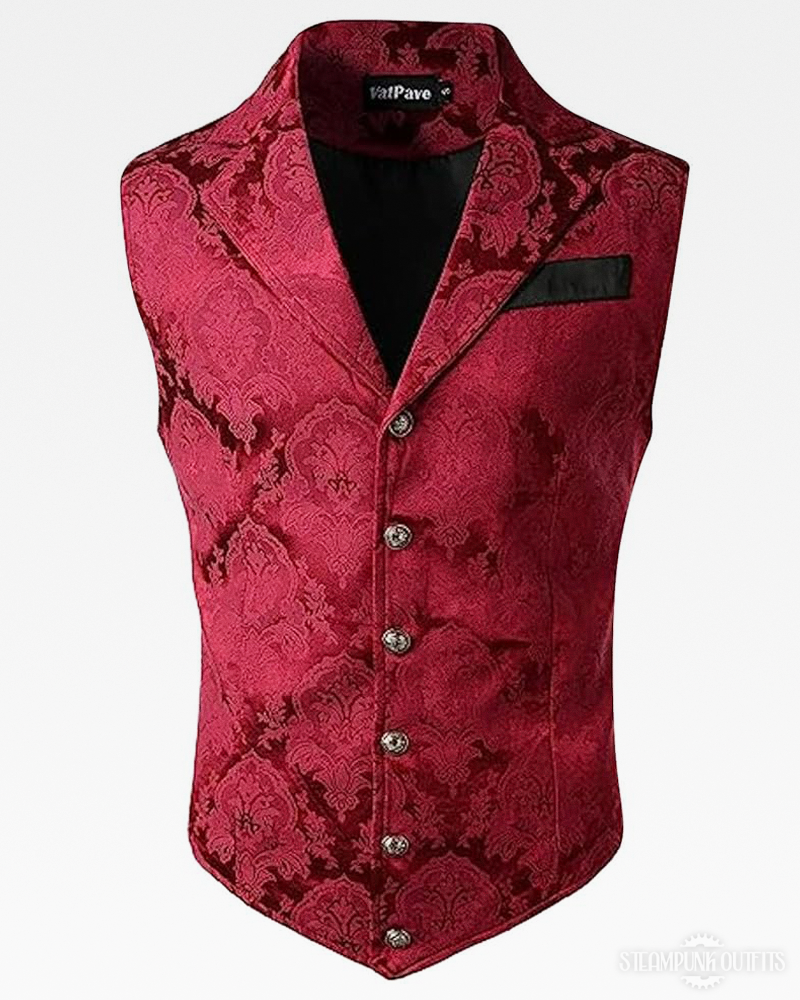 Red Steampunk Vest