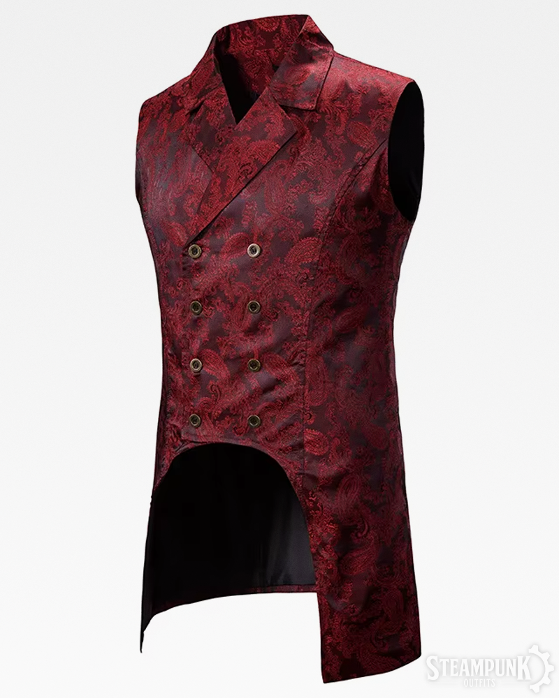 Red Steampunk Waistcoat