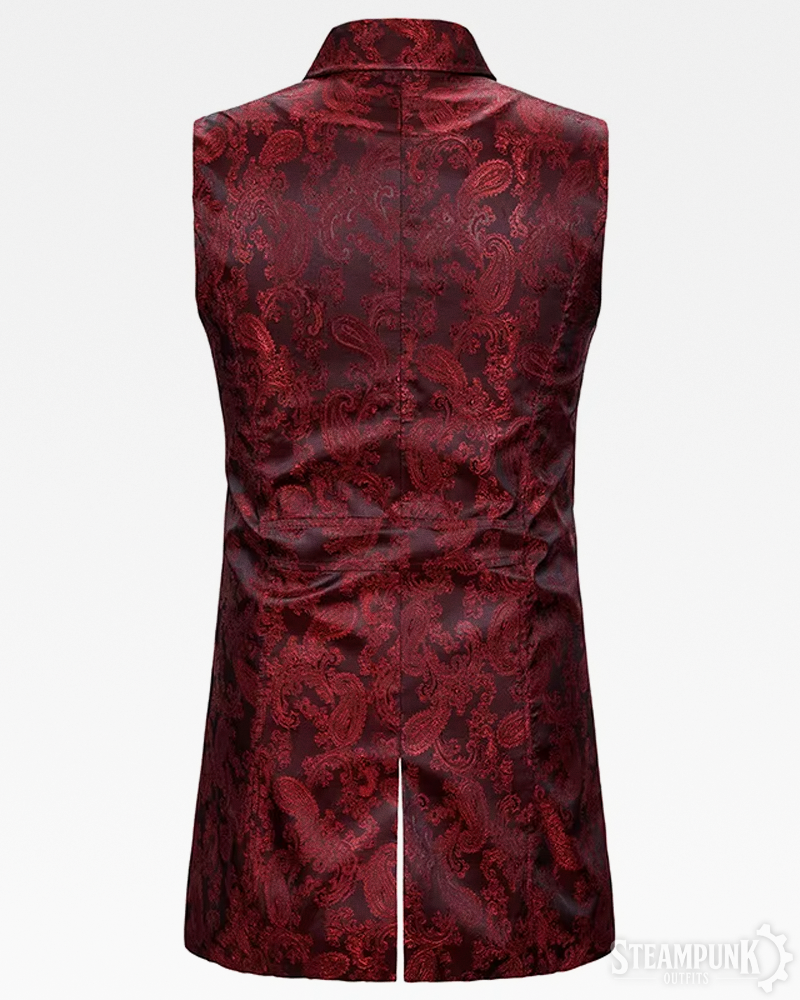 Red Steampunk Waistcoat