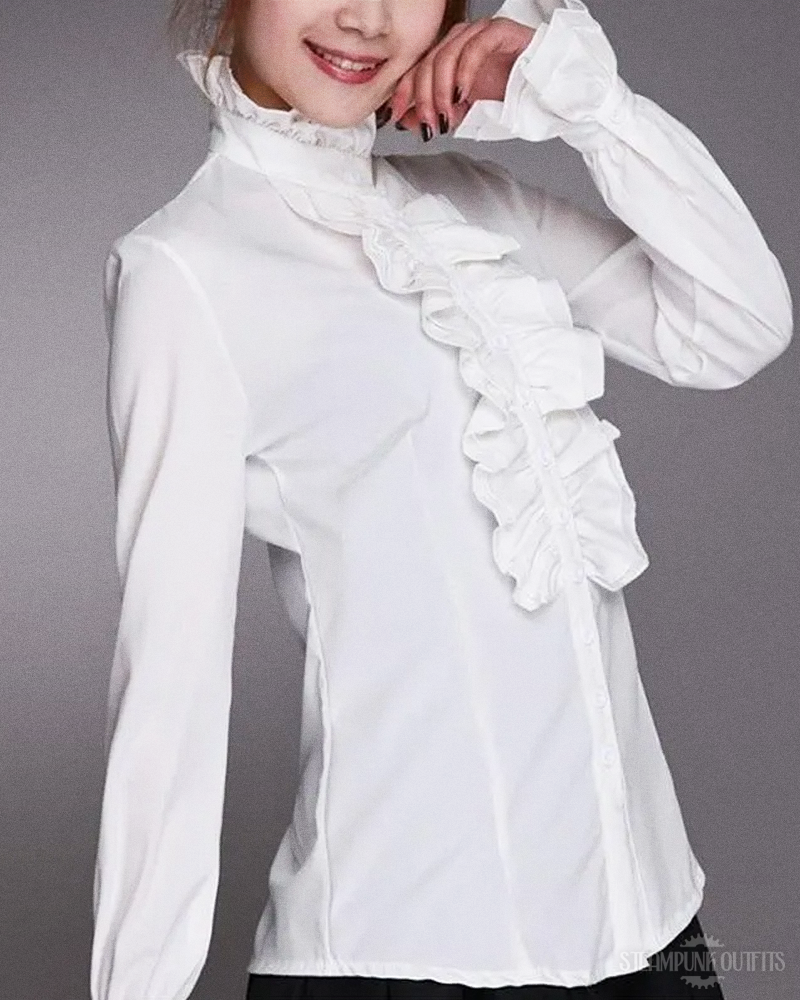 Ruffle Victorian Blouse