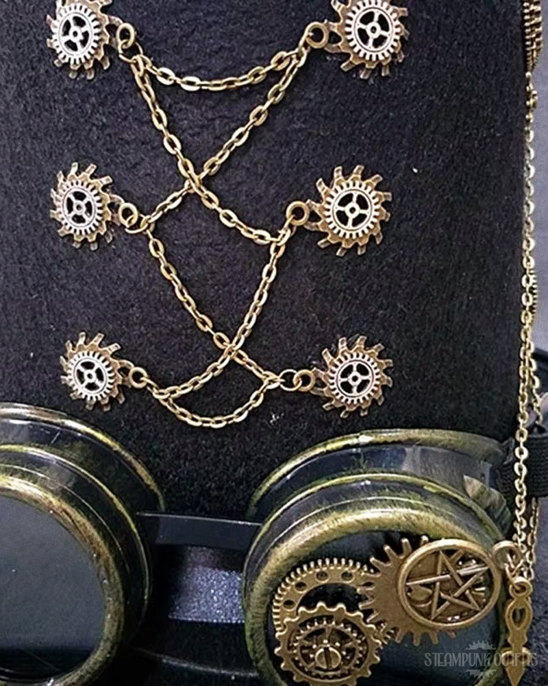 Steampunk Top Hat And Goggles