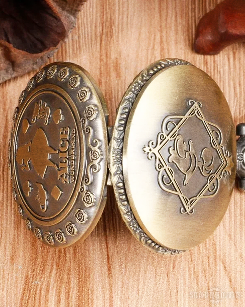 Steampunk Alice In Wonderland Pocket Watch