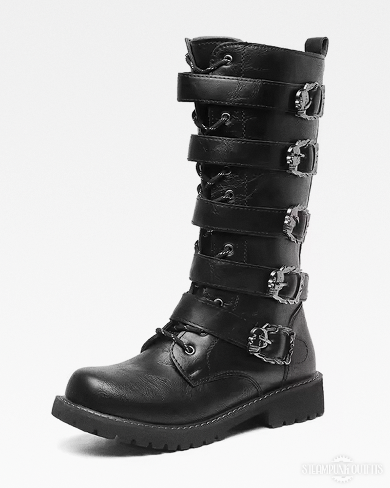 Steampunk Biker Boots