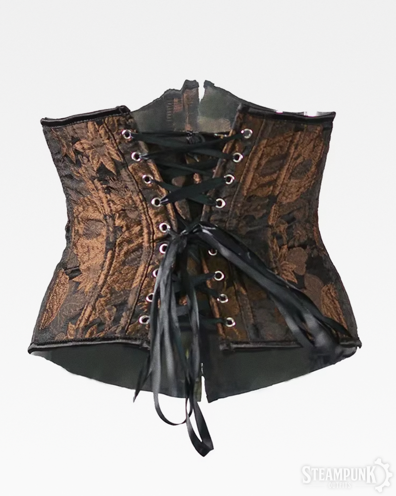 Steampunk Brocade Underbust Corset