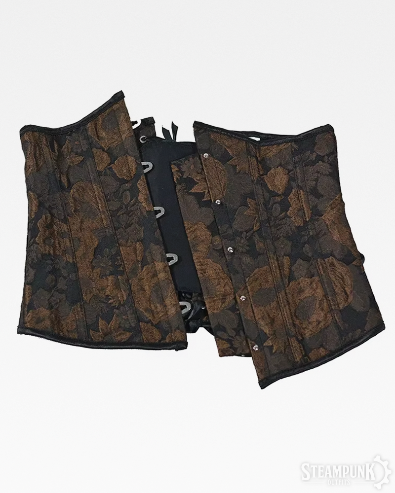 Steampunk Brocade Underbust Corset