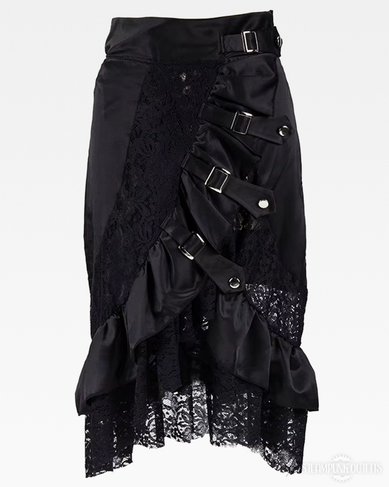 Steampunk Buckled Skirt