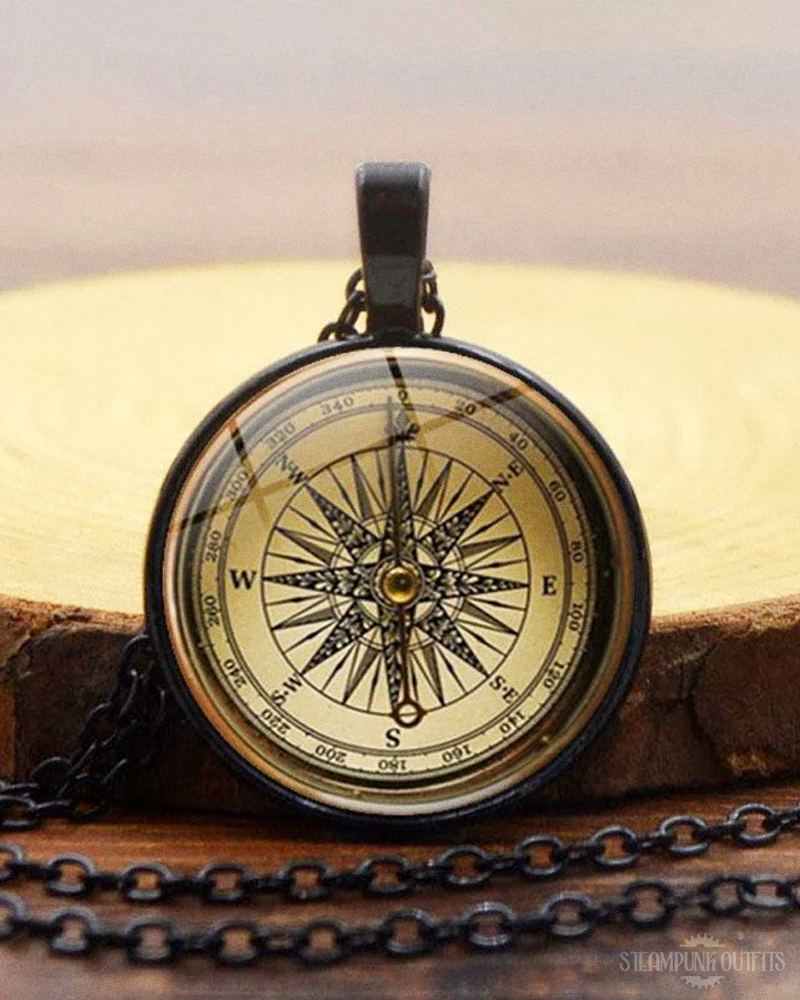 Steampunk Compass Necklace