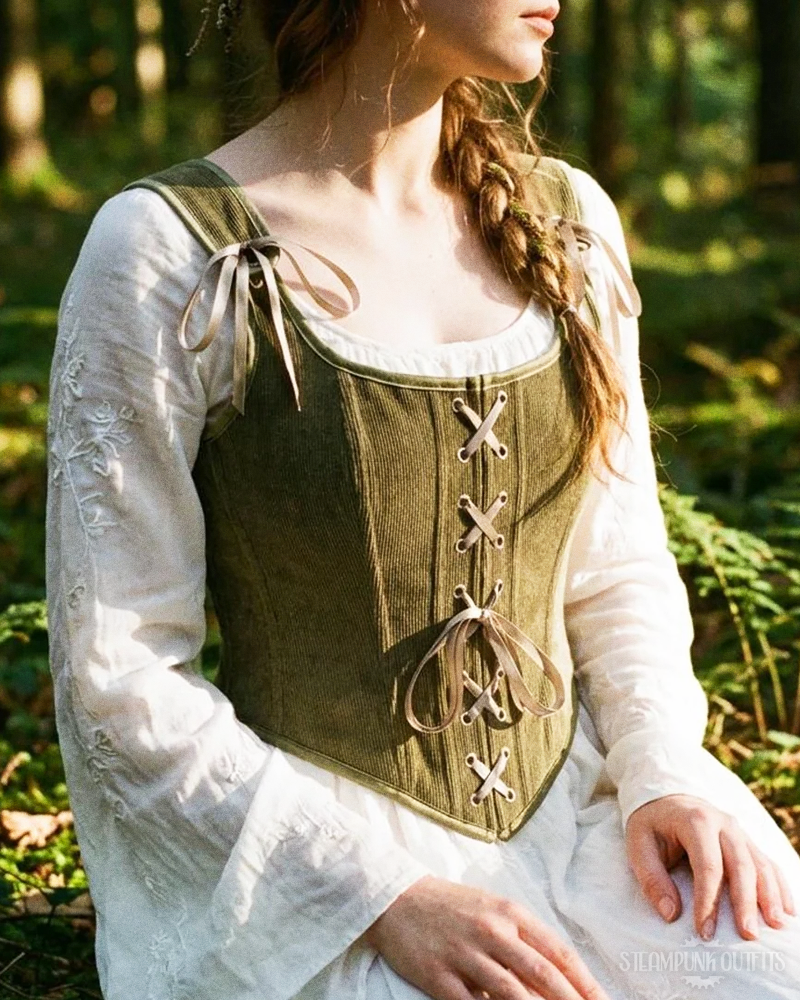 Steampunk Corduroy Corset